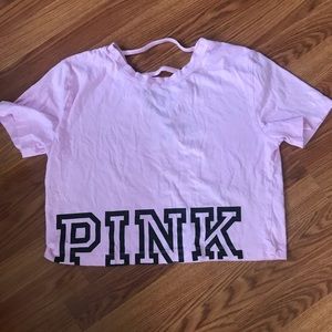 PINK CROP TOP